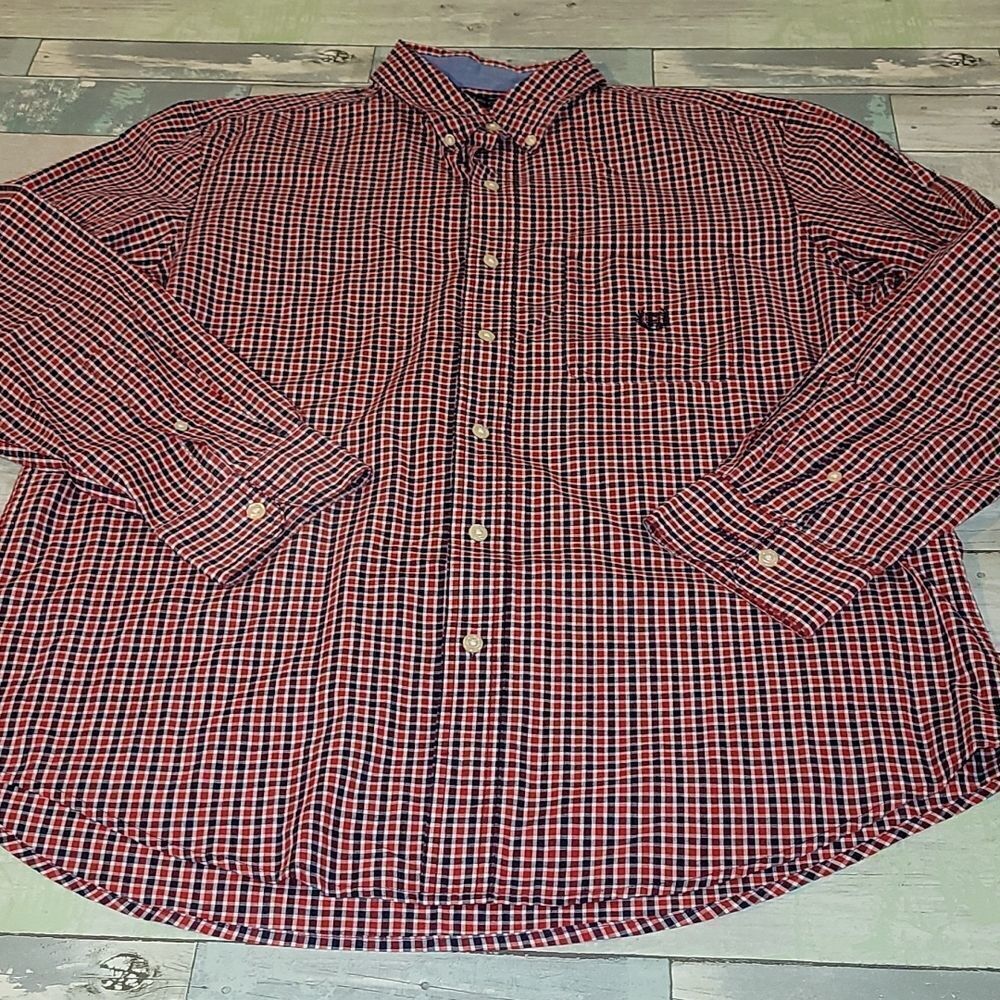 Chaps Easy Care Button Down sz Large
